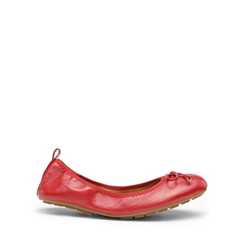 DREAM PAIRS Women's Foldable Bowknot Ballet Flats,RED,6.5 — view 6