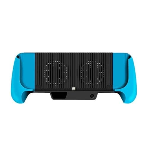 Gettimore 6000mAh Cooling Handle for Nintendo Switch Lite, for battery Pack with Efficient Heat Dissipation, Ergonomic Design, ABS Material, Black