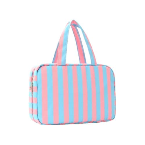 Toiletry Bag for Women | 4 Compartments Waterproof Foldable Pouch with Hook,Cosmetic Travel Bag | for Storage Tote Bathroom Cabinet Cruise Vacation Weekend Shower Suitcase Daily