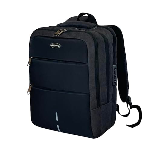 LifeStyleMall Laptop Backpack School Backpack Cabin bag 15.6" College Backpack USB Charging Headphone Port - Anti-Theft Breathable Padded Shoulder Strap Water Resistant Computer Rucksack Travel