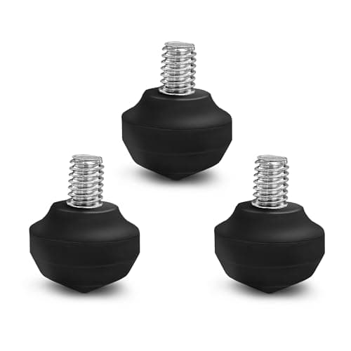 Manbily 3 PCS Rubber Foot Pads for Tripod & Monopod, 3/8 inch Screw Universal Size Replacement Non-Slip Camera Tripod Leg Feet, Accessory Mount Adapter (3.5cm* 3.5cm)