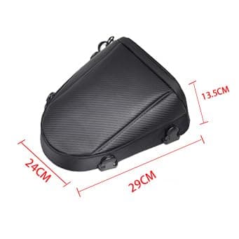 HHD_ABC Motorcycle Tail Bag for Yamaha MT-125 YZF-R125 210D,Motorbike Saddle Bag,Motorcycle Rear Seat Luggage,Hard Shell Waterproof Motorcycle Tail Bag,for Storage, Travel, Cycling — view 5
