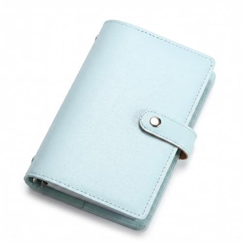 2-Pack Money Saving Wallet, Blue Cash Saving Binder with 50 Sheets, PU Leather Budget Book for Cash, Savings Challenge Book Organizer for Notes, Gifts for Couples Family, 17.8x11.3cm — view 4