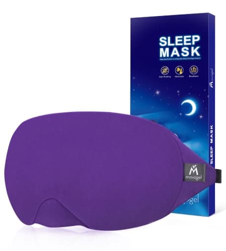 Mavogel Cotton Sleep Mask with Updated Bending Nose Design, 100% Handmade