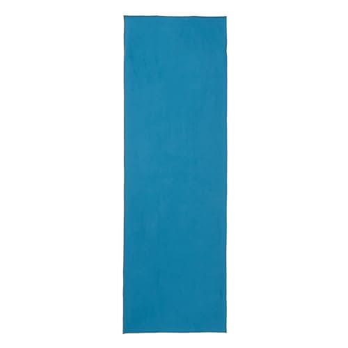 Amazon Basics Hot Yoga Mat Towel, Soft Microfiber, Non-Slip, Absorbent, 188 cm x 61 cm, Aqua — view 4