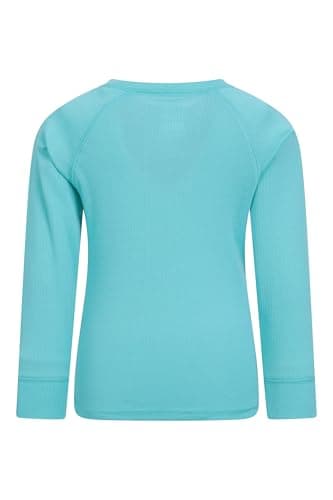 Mountain Warehouse Talus Kids Techtherm Base Layer Top Teal (02 2-3y — view 4