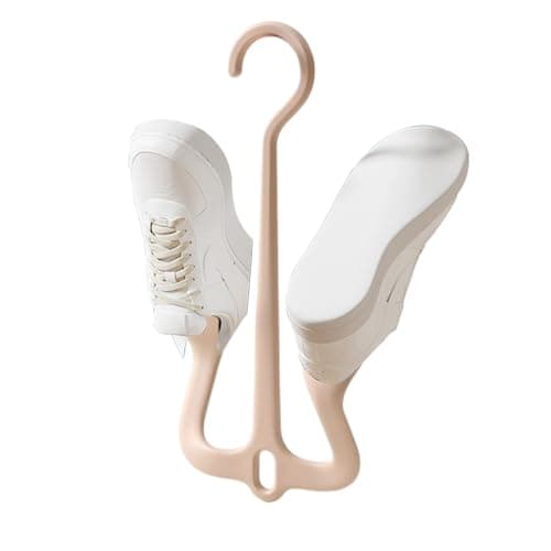 Uonguon Slippers Drying Rack - Storage for Sandals with Double Hooks | Hooks for Presenting Shoes - For Balcony, Student Dorm, Camping, Travel, Hotel, Garden Patio, pink, Siehe Beschreibung
