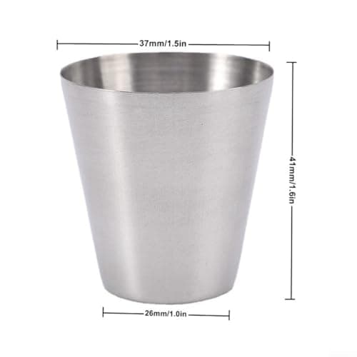 Stainless Steel Camping Cups 30ml, 4pcs 304 Outdoor Tableware Set — view 4
