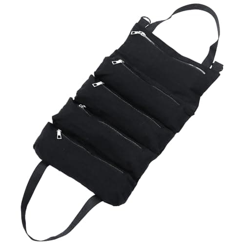 Luxshiny Car Seat Hanging Bag Organizer for Back Seat Storage Canvas for Road Trips and Travel