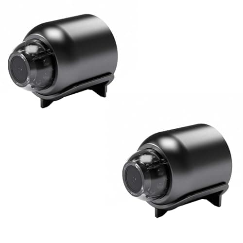 Mini Camera -1080P WiFi Hidden Wireless Secret Magneti Mini Baby Spy Home Security Micro Small Surveillance with Motion Detection App Control (2PCS)
