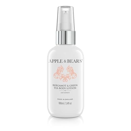 Apple & Bears Bergamot & Green Tea Body Lotion (100ml / 3.4 fl oz) - Luxury Vegan Travel Size Moisturizer - Made in UK