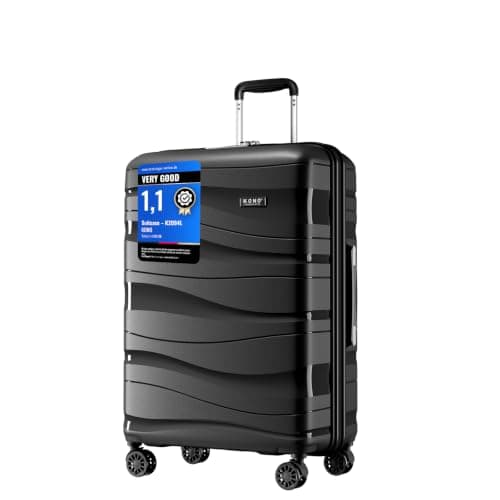 Kono Medium Suitcase 24 Inch, Durable Checked Luggage for Holiday Travel