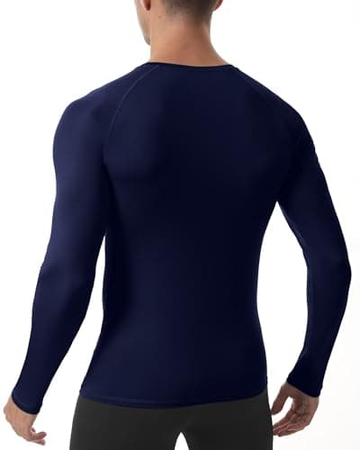 Roadbox Men's Compression Top, Long Sleeve Running Base Layer, Quick-Drying — view 2