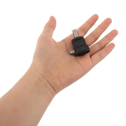 FRCOLOR 2Pcs Luggage Handle Replacement Clips, PVC Locking Tongue, Black — view 4