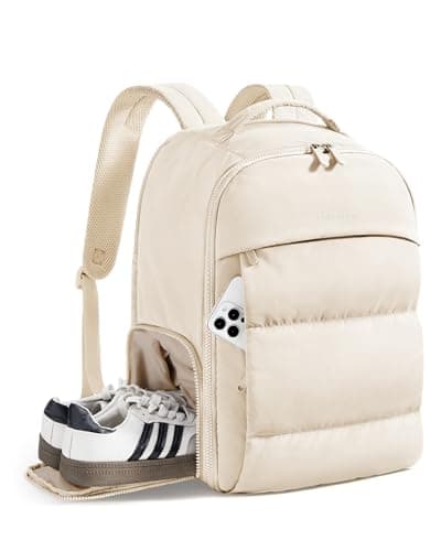 bagsmart Womens Travel Laptop Backpack, Gym Backpack with Shoe Compartment