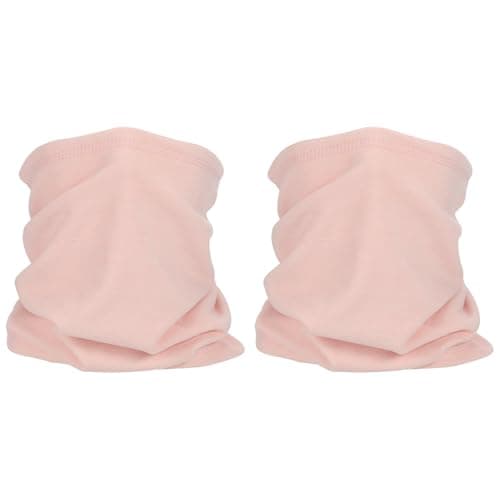 PATIKIL Winter Neck Warmer, 2 Pack Windproof Neck Gaiter Cold Weather Scarf Face Covering Ski Gaiter for Men Women, Pink
