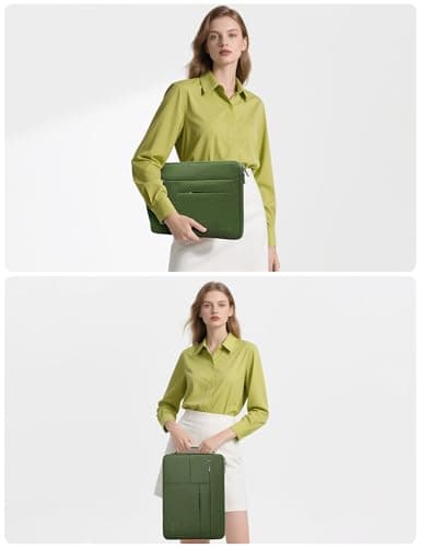 HYZUO 15-16 Inch Laptop Case Sleeve Bag for MacBook Pro 16 M5, Grass Green — view 2