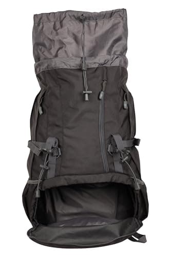 Mountain Warehouse Ventura Medium Travel Hiking Walking Rucksack Rain Cover Backpack 40 L Bag h Black ONE — view 4