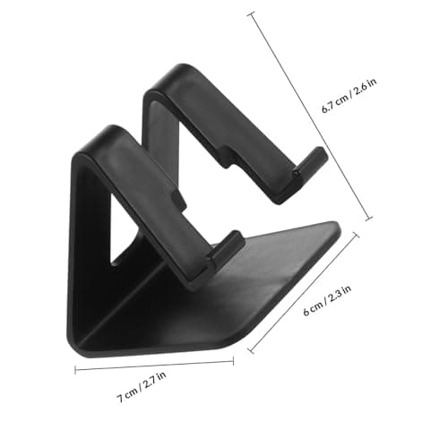 CALLARON Desktop Phone Bracket for Phone and Tablet Plastic Stand Black — view 2