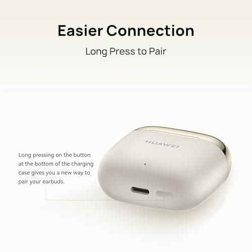 HUAWEI FreeBuds SE 3 Earbuds, 42-Hour Battery Life, Fine-grained Meets Futuristic, 3-Hour Listening on a 10-minute Charge, Long Press to Pair, Robust Bluetooth 5.4 Connections, IP54, Beige — view 6