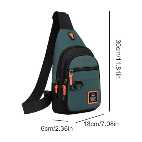 Small Sling Backpack Crossbody Bag - Anti-Theft, Chest Shoulder Daypack, Fanny Pack for Outdoors Hiking Traveling — view 6