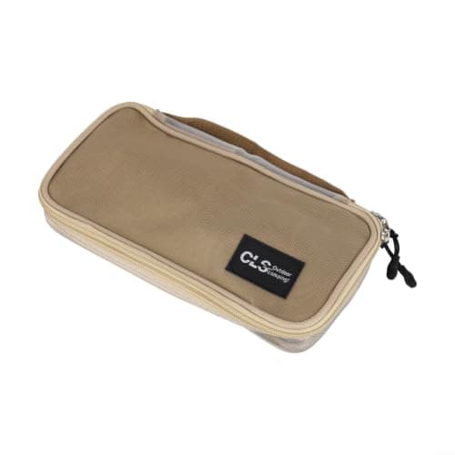 Outdoor Tableware Mess Kit Case Portable Flatware Bag for Camping Cutlery Set Hiking Backpacking Khaki 24x12x5cm(Khaki) — view 2