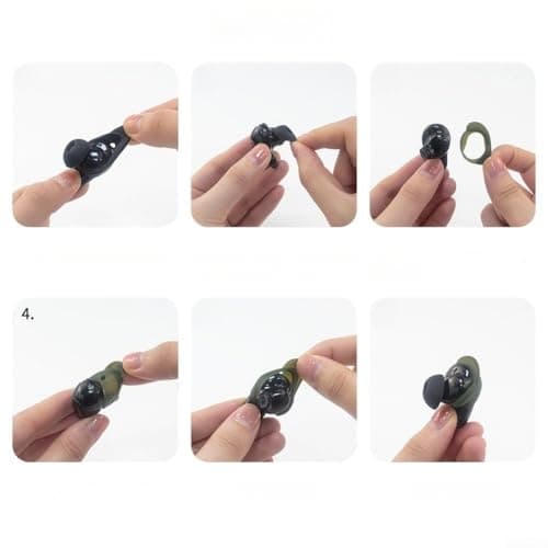 Silicone Ear Tips for Bose Earbuds, Soft Replacement Earplugs with Noise Isolation, Custom Fit Design for Secure Comfort, For Easy to Clean, 6-Pack(Black) — view 2