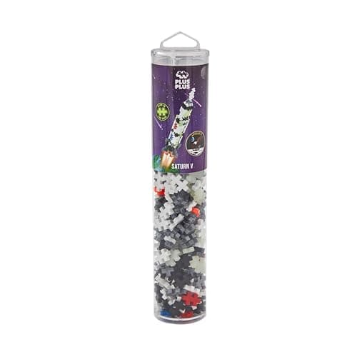PLUS PLUS Building Blocks Toy - Kids Rocket Space Toys, Creative Construction Learning Resources and STEM Play for Home and Travel - Girls and Boys Toys Age 5 Plus, Saturn v Rocket 240 Pieces — view 3