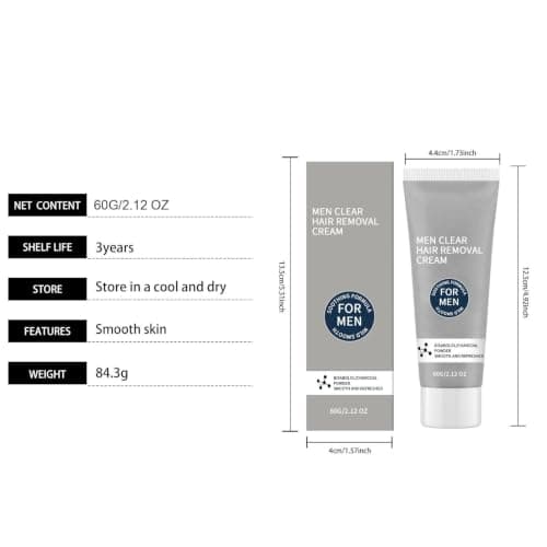 Hair Removal Cream for Men Gentle Fast-Acting Soothing — view 6