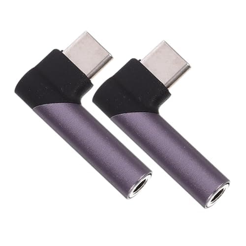 CAXUSD 2pcs USB C Headphone Adapter Cable Type C to Audio Adapter for Phone Converts Usb-c to Aux for Headphones for Travel and Daily Use
