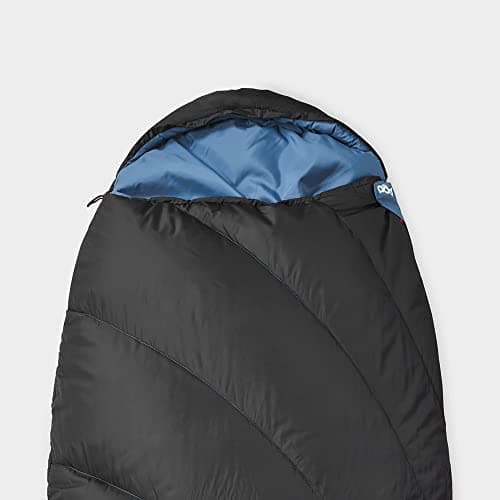 Pod Adult Sleeping Bag for Adults, Teens, Kids, 1 Person, 2 Season, Spacious, Comfortable, Warm, Portable, Indoor & Outdoor Use, Camping, Hiking, Backpacking, Travelling, Compression Bag (Black) — view 2