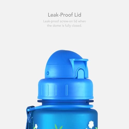 LittleLife Children's Bottle | Easy-Access Lid & Straw, 400ml, Dinosaurs — view 2