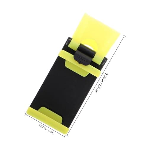 Lurrose Yellow Adjustable Steering Wheel Mobile Phone Holder Car Mount Quick Hook Design Cellphone Stand Compatible with Various Smartphones — view 2