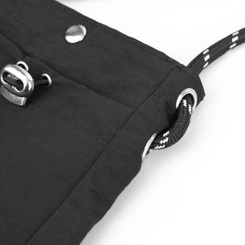 FACHOI Small Crossbody Bag for Women Men, Waterproof Mobile Phone Bags Womens Cross Body Sling Bags Mini Neck Pouches with Long Strap for Daily Commute Festival Workout F4-FBSJB (Black) — view 5
