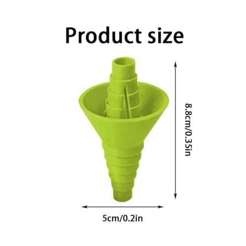 Flexible Pouring Connector - Bottle Transfer Tool for Spill Free | Silicone Foldable Funnel with Tight, Liquid Adapter System for Clean Refilling, Compact Storage Design for Home Dorm Use — view 4
