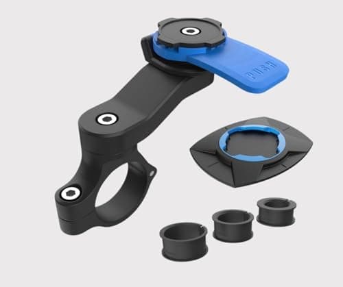 Laven & Ivory Bike Phone Holder for Smartphones (4.7"-7.4") | 360° Rotating Motorcycle Phone Holder | Secure Handlebar Phone Holder for iPhone, Samsung, Cycling, Motorbikes & Scooters (Blue)