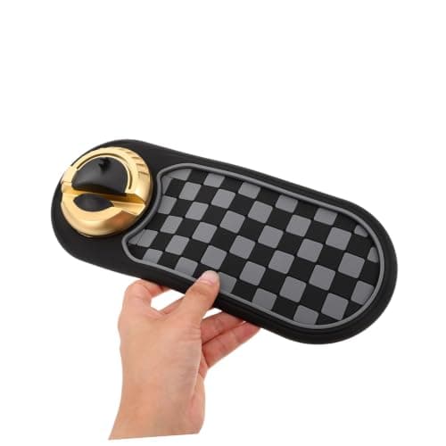 LIGHTAOTAO Multi-function Non Slip Car Pad with Rotating Adjustable Phone Holder Dashboard Anti-slip Mat and Parking Sign Plate Portable Car Organizer for Road Trips and Vehicle Accessories — view 4
