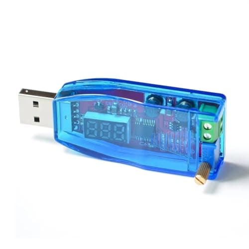 Iegefirm DC-DC 5V to 3.3V 9V 12V 24V USB Step UP/Down Power Supply Module Adjustable Boost Buck Converter Out DC 1.0V-24V Red — view 3