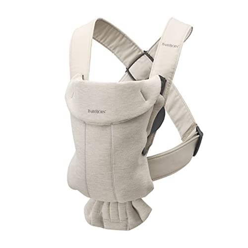 BabyBjörn Baby Carrier Mini, 3D Jersey, Light Beige, Infant Carrier for Newborns (0-12 Months), Soft, Ergonomic and Easy to Use — view 4