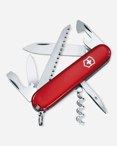 Victorinox Swiss Army Knife Camper Pocket Knife 13 Functions Wood Saw Red — view 2