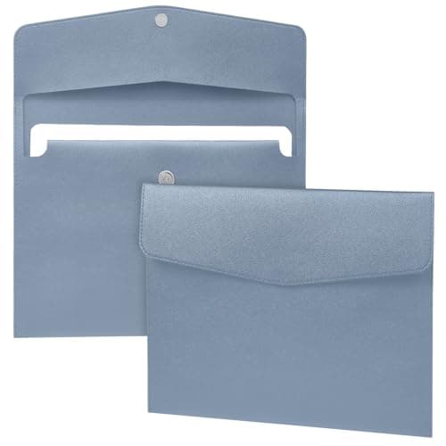 OFFCUP Leather Envelope Documents, 2pcs A4 File Folder, PU Document Bag