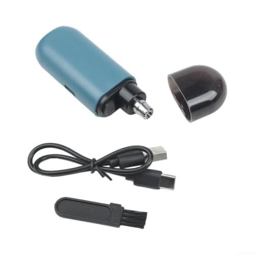 Electric Nose Hair Trimmer, for Men with Digital Display, Rechargeable, Stainless Steel, Portable Precision Grooming Kit,for Travel and Home Use(Normal Blue) — view 6