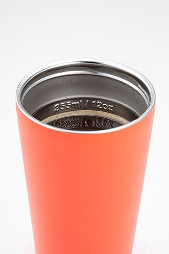 Smidge Travel Cup - 355ml, Coral, Stainless Steel, Leakproof, Insulated, Hot & Cold Drinks, BPA Free — view 3