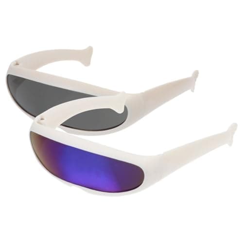 2pcs Cat Skiing Goggles with Windbreak Plastic Fashion Eye Wear
