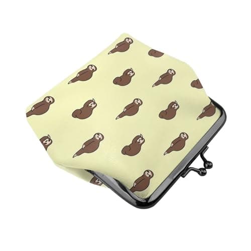 Sleep Sloth Printing Minimalist Lightweight Wallet for School and Work Commutes,Concerts Travel Kit Wallet — view 3