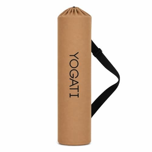 YOGATI® Yoga Mat Bag | Large Synthetic Cotton Yoga Mat Bags for Women and Men with Adjustable Strap | Perfect for Pilates and Exercise Mats | 19x80 cm Yoga and Pilates Mat Bag. Earth Yellow — view 6