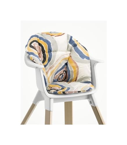 Stokke Clikk Cushion, Multi Circles - Compatible with Stokke Clikk High Chair - Provides Support for Babies - Made with Organic Cotton - Reversible & Machine Washable - Best for Ages 6-36 Months — view 2