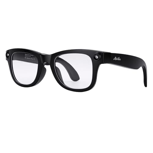 Plyisty AI Smart Glasses with Strong Flashlight and 100+ Languages Real Time Translation, Bluetooth Call Music Glasses with Immersive Audio, for Business Travel Outdoor Work