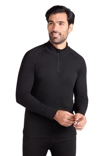 Mountain Warehouse Talus Mens Thermal Zip Neck Top Black (Z S — view 2