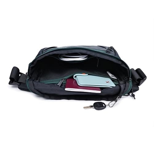 KalgoTeal Travel Bum Bag 3L, Crossbody Adjustable Strap, Padded Back, Water Repellent — view 4